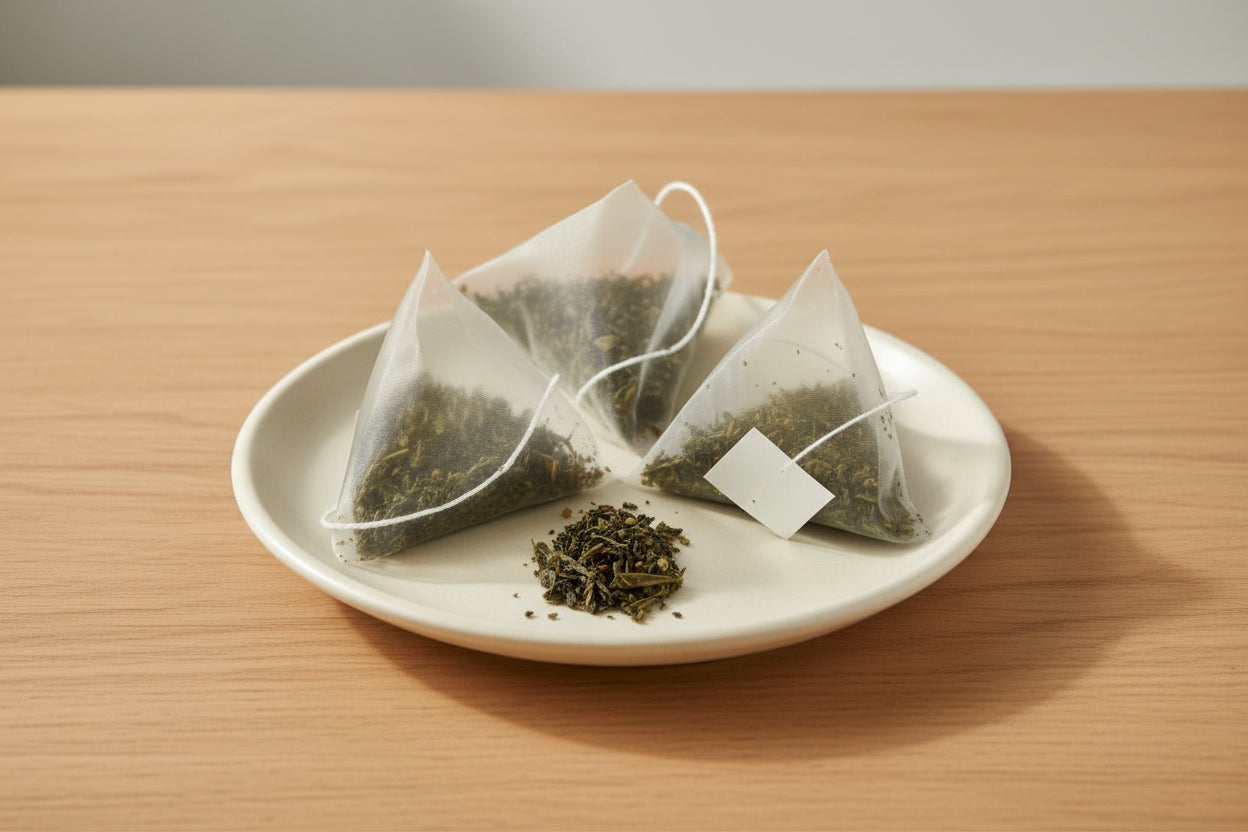 Green Mint Loose Leaf Pyramid